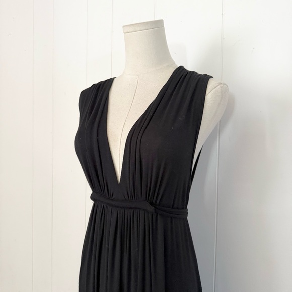 Rachel Pally Long Sleeveless Caftan Maxi Dress in Black Size Small Maternity - Picture 5 of 11